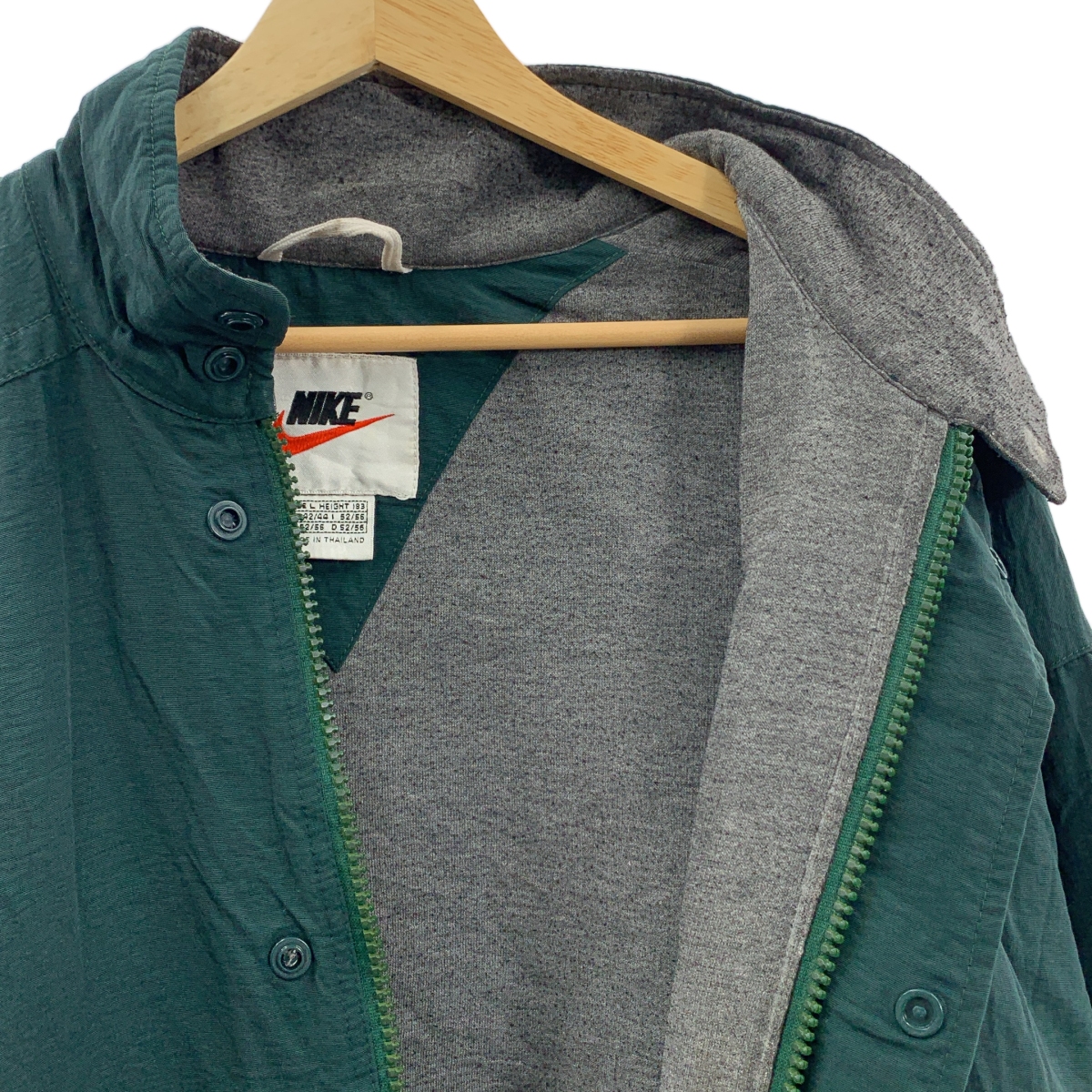 NIKE / ナイキ 90s ヴィンテージ 白タグ ビッグスウッシュ スタンドカラー ナイロンジャケット