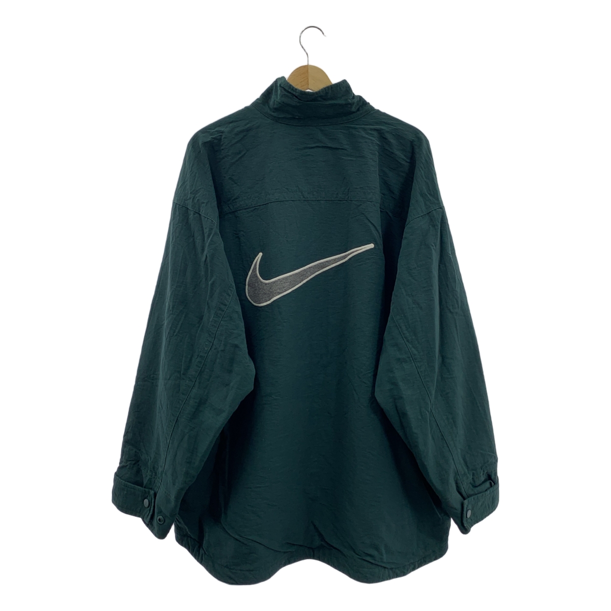 NIKE / ナイキ 90s ヴィンテージ 白タグ ビッグスウッシュ スタンドカラー ナイロンジャケット