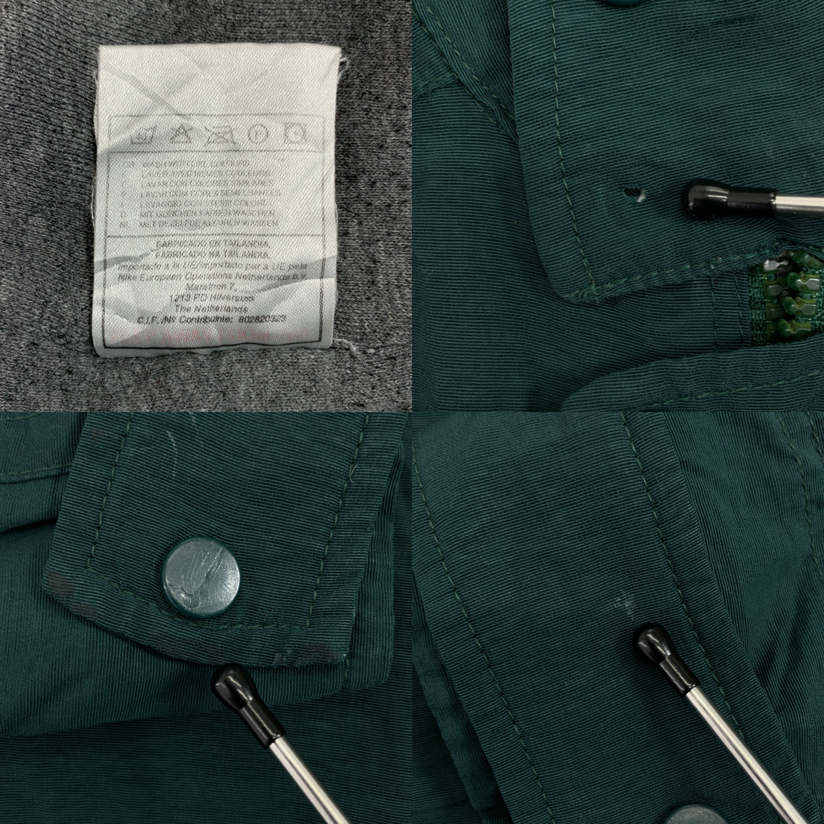 NIKE / ナイキ 90s ヴィンテージ 白タグ ビッグスウッシュ スタンドカラー ナイロンジャケット