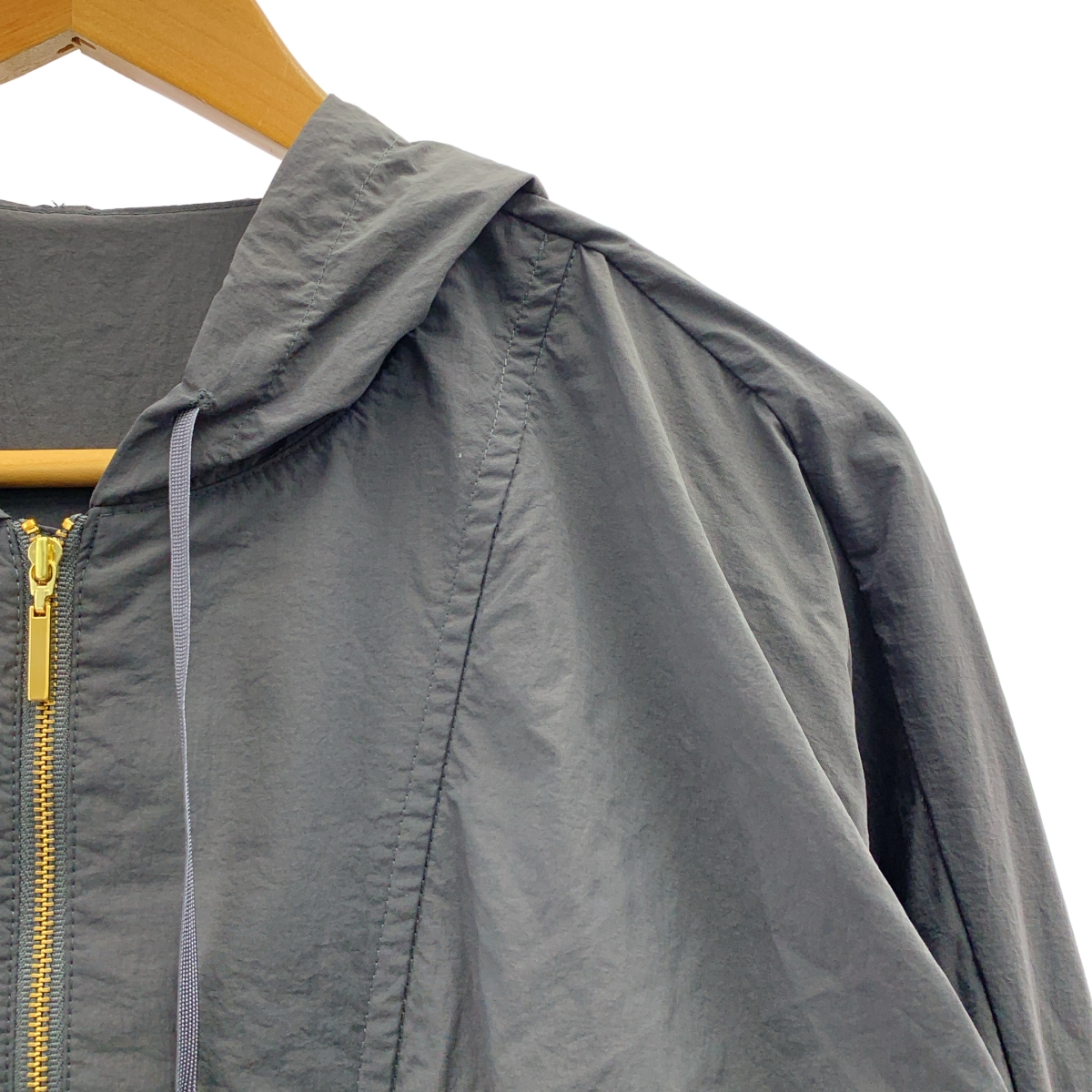 MICA&DEAL / マイカアンドディール ウエストギャザーフーデッドロングコート