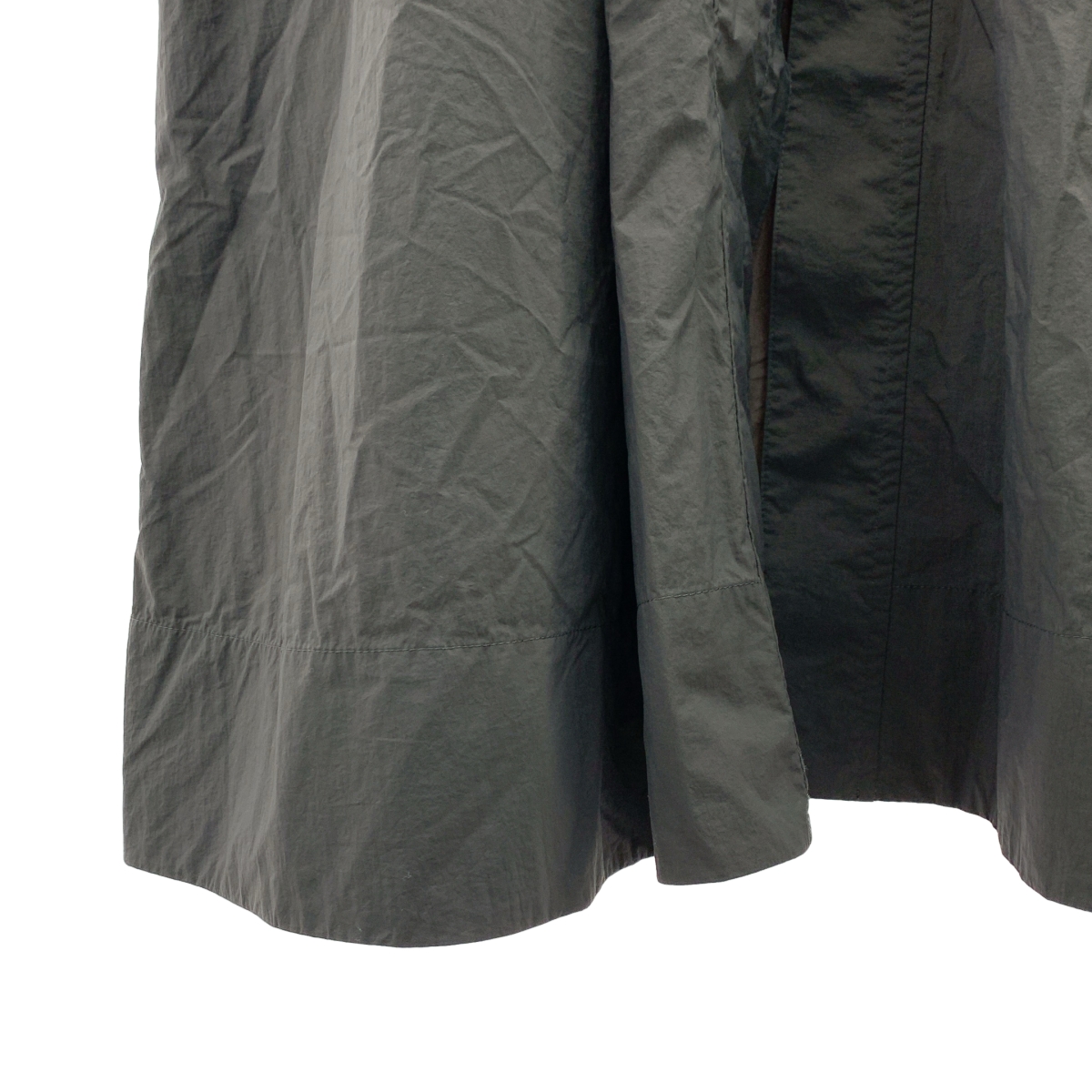 MICA&DEAL / マイカアンドディール ウエストギャザーフーデッドロングコート