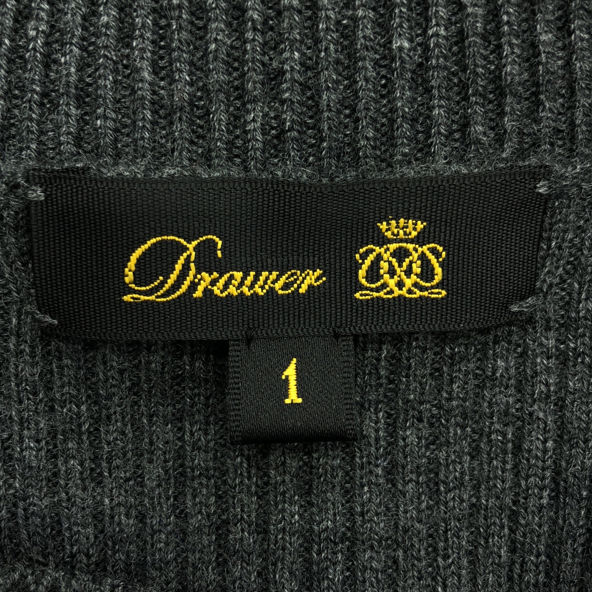 Drawer / ドゥロワー ウール リブ フレアスリーブ ニット ワンピース