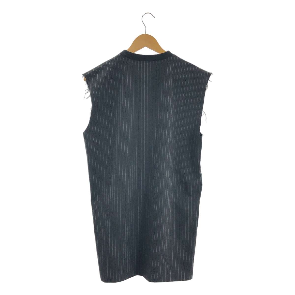 DISCOVERED / ディスカバード ストライプ サイドジップ プルオーバーベスト