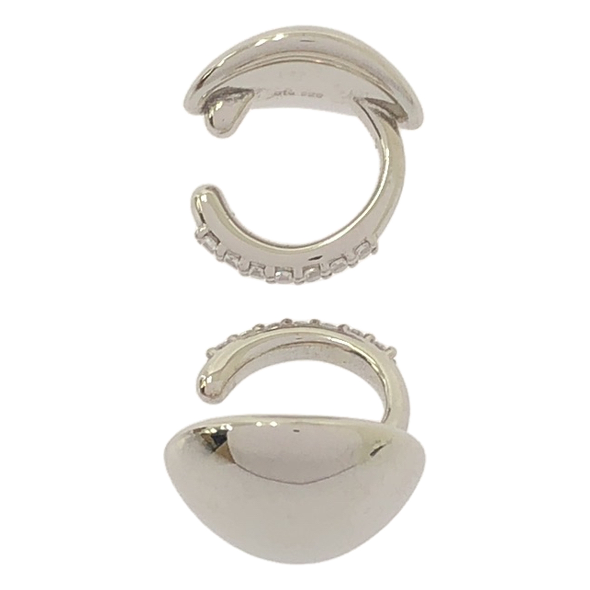 ete / エテ シルバー925 ビジュー リバーシブルイヤリング