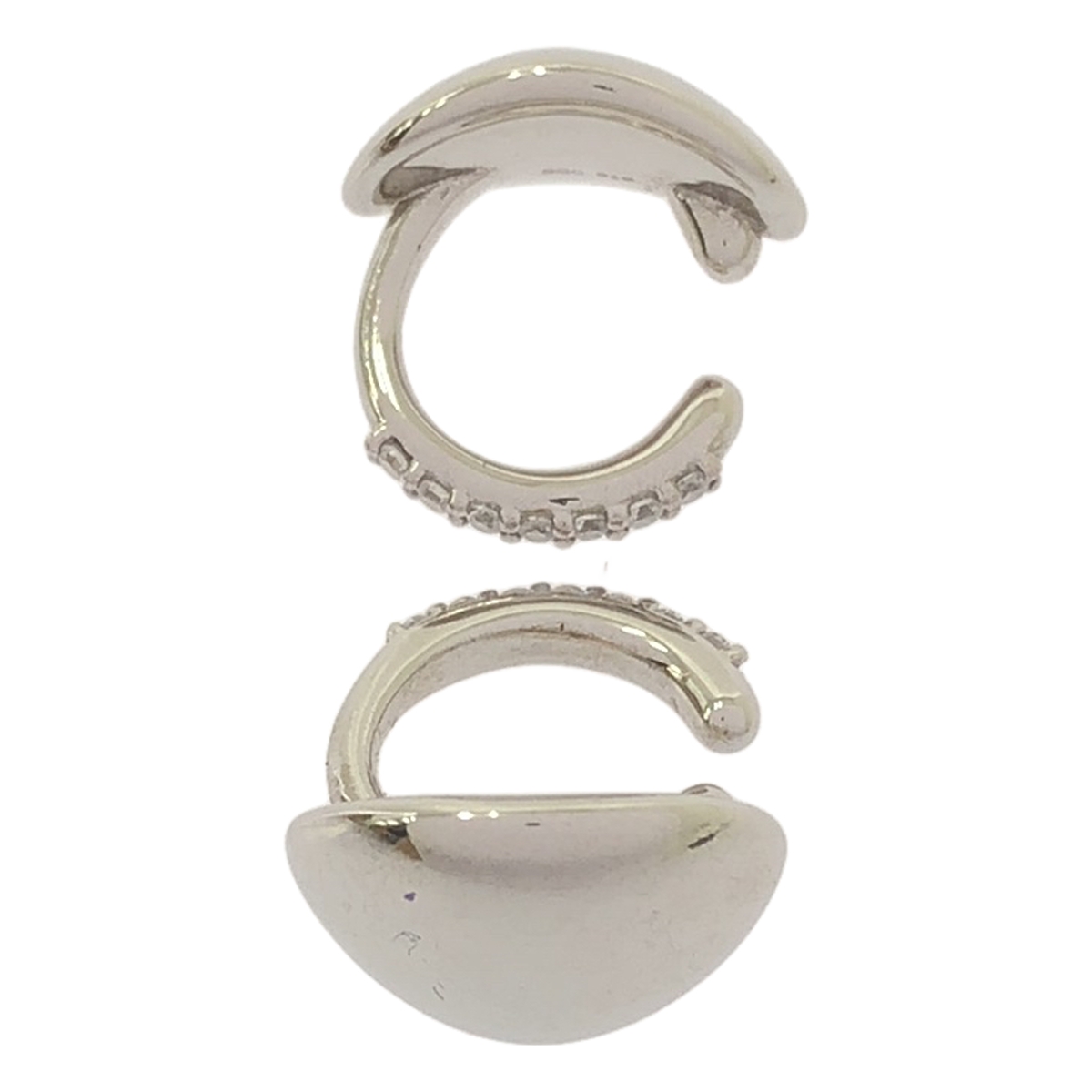 ete / エテ シルバー925 ビジュー リバーシブルイヤリング