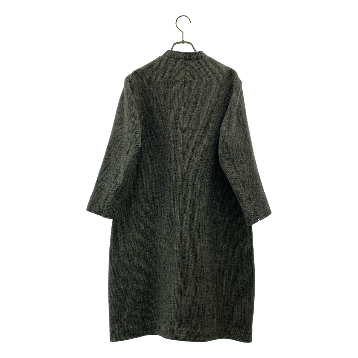 NO CONTROL AIR / ノーコントロールエア ウール ツイード ノーカラーコート