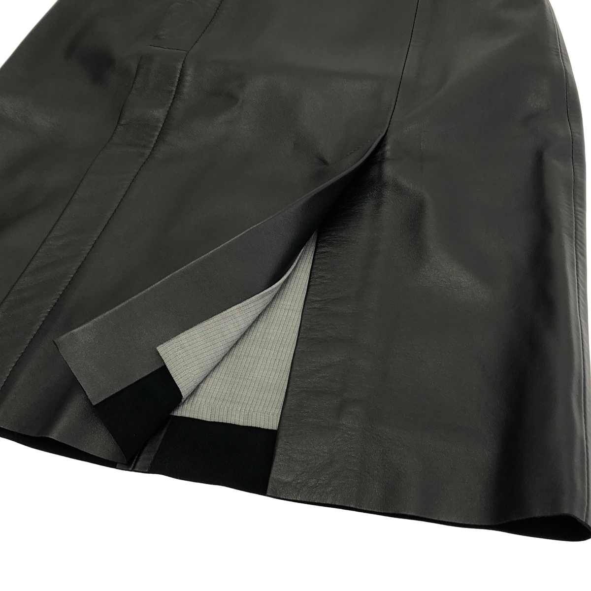 Acne Studios / アクネストゥディオズ ラムレザー スリット スカート / 総裏地