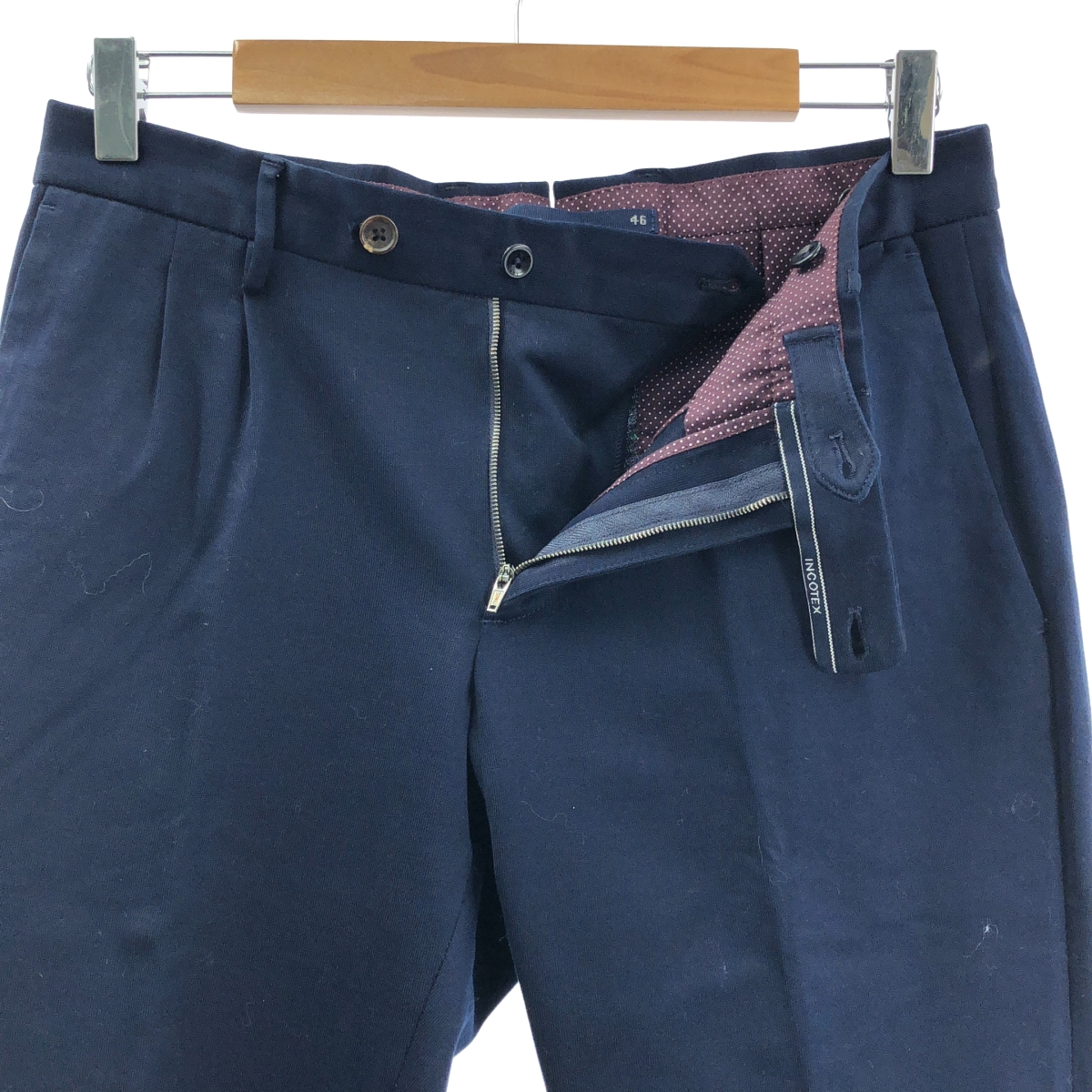 INCOTEX / インコテックス SLIM FIT / タック スラックス パンツ