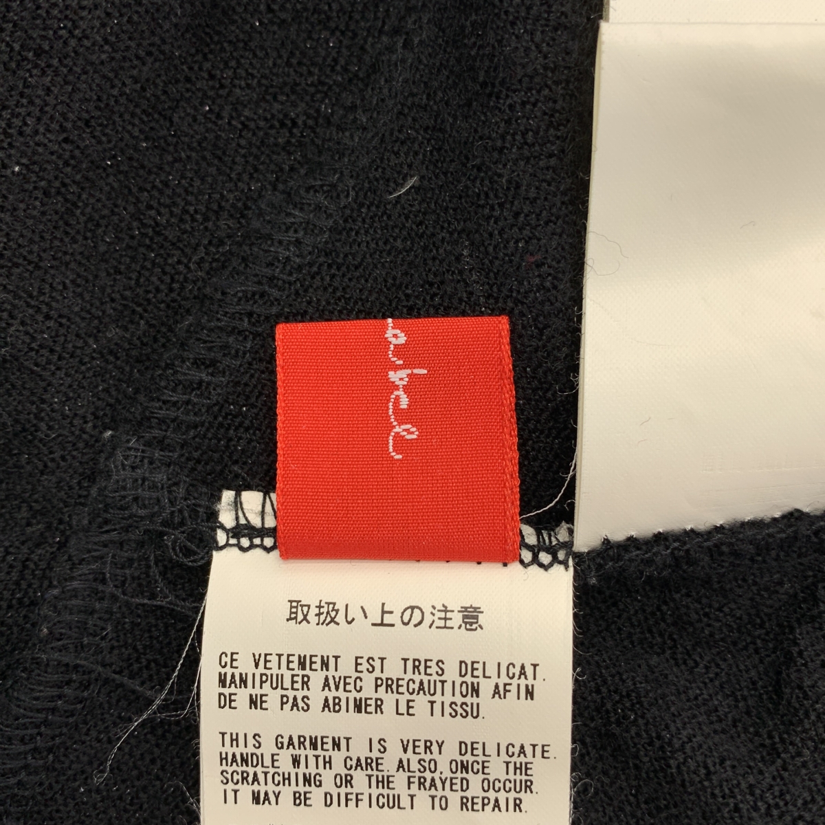 Y’s Red Labe / ワイズレッドレーベル 変形 ノースリーブ ニット セーター