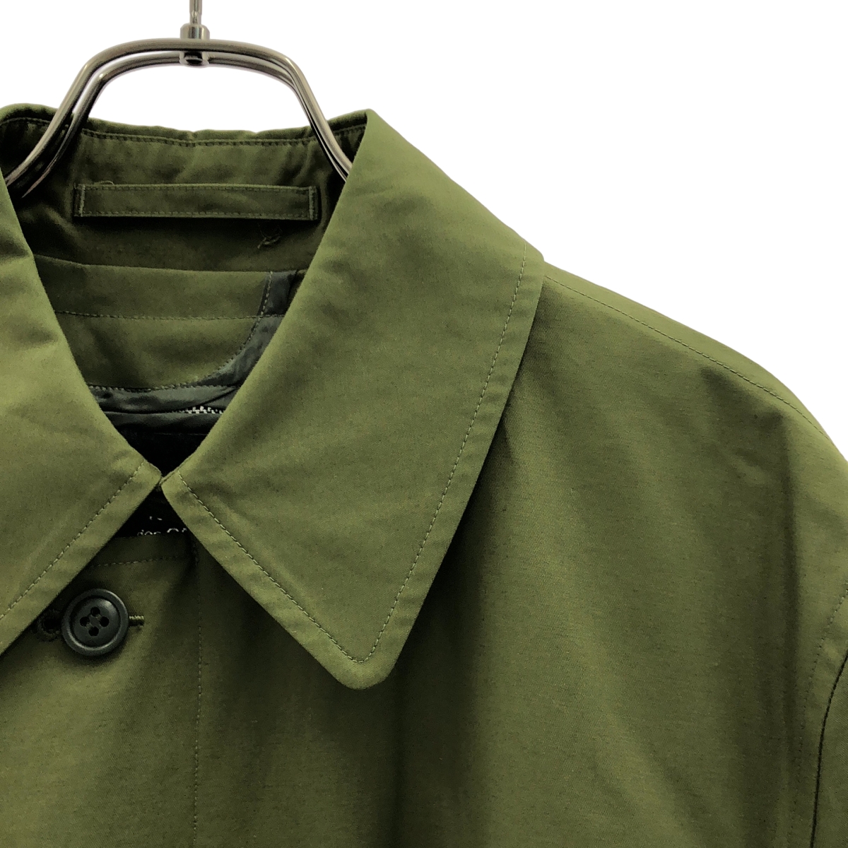 tricot COMME des GARCONS / トリココムデギャルソン フライフロント ミリタリー ステンカラーコート / 着脱可ボアライナー付き