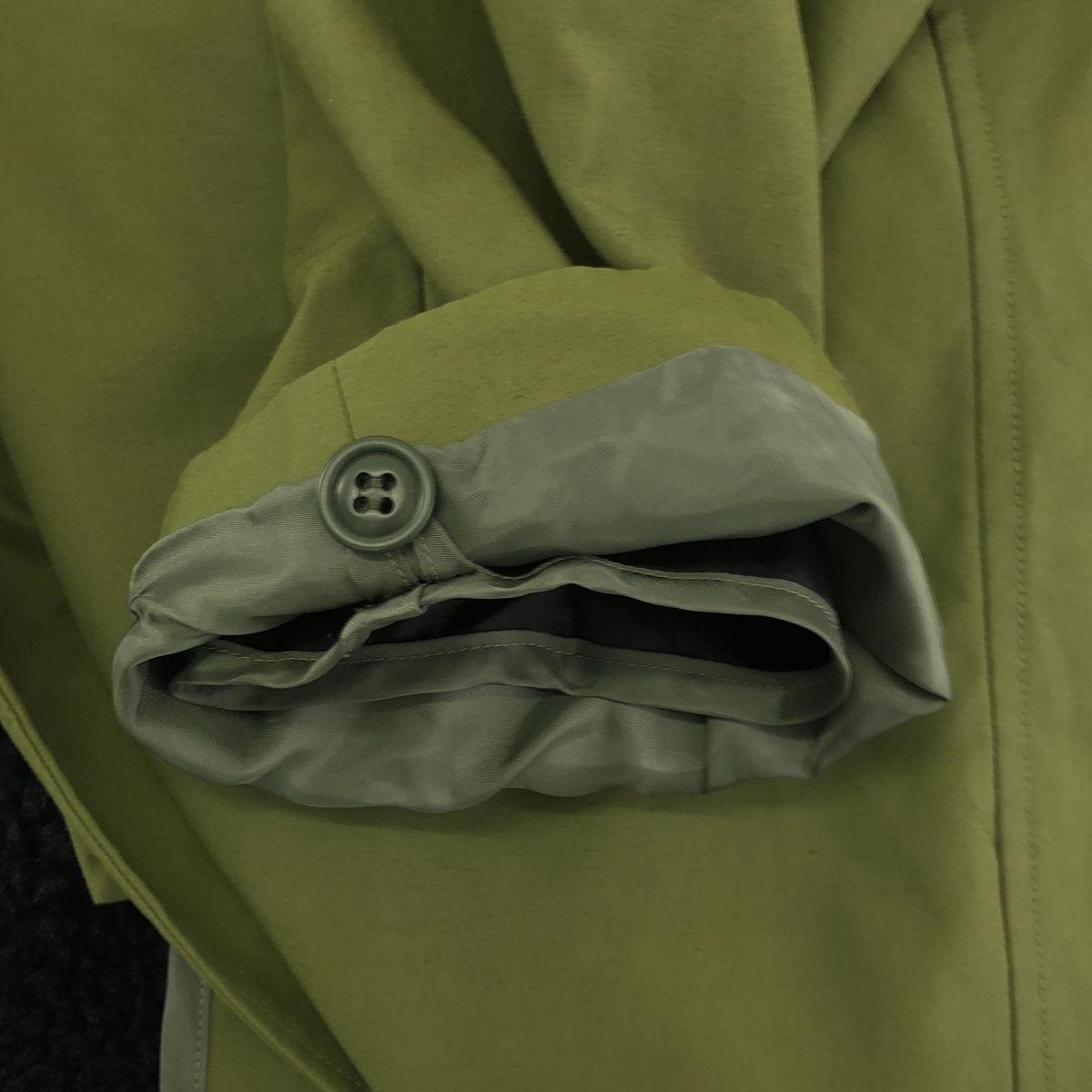 tricot COMME des GARCONS / トリココムデギャルソン フライフロント ミリタリー ステンカラーコート / 着脱可ボアライナー付き