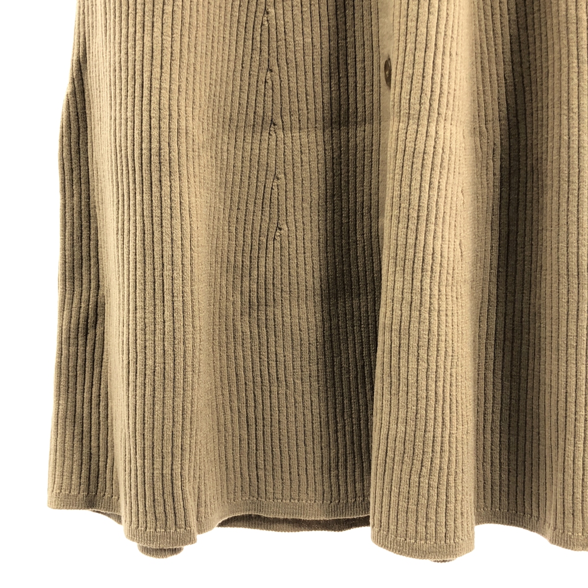 S MAX MARA / エスマックスマーラ ウール混 リブニット ロングカーディガン