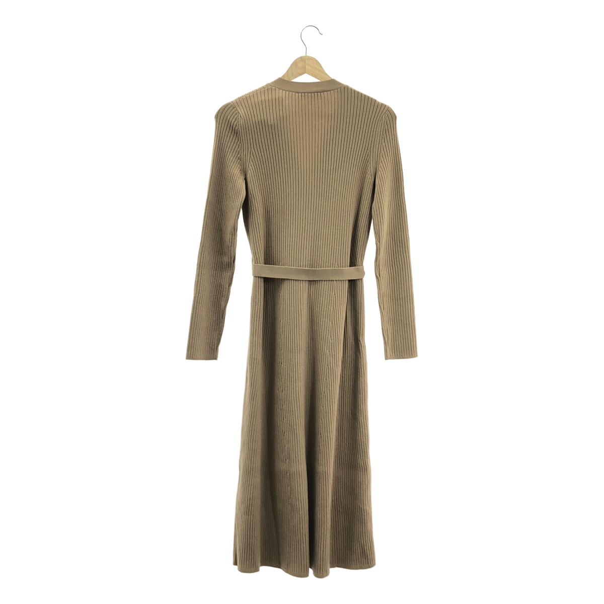 S MAX MARA / エスマックスマーラ ウール混 リブニット ロングカーディガン