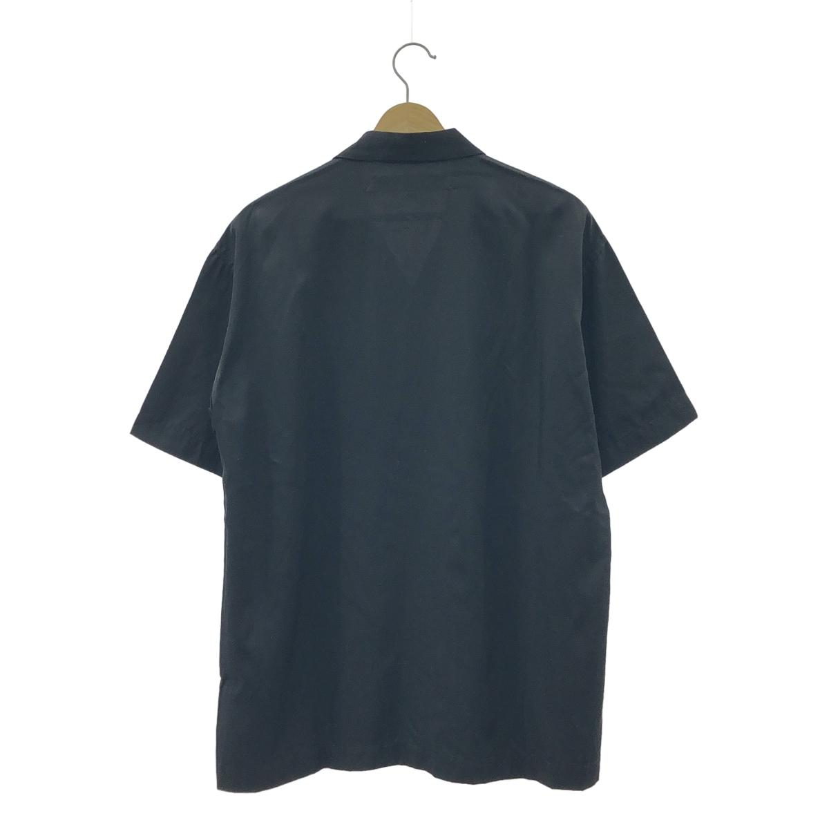 ANREALAGE / アンリアレイジ イーグル刺しゅう レーヨンコットン オープンカラーシャツ