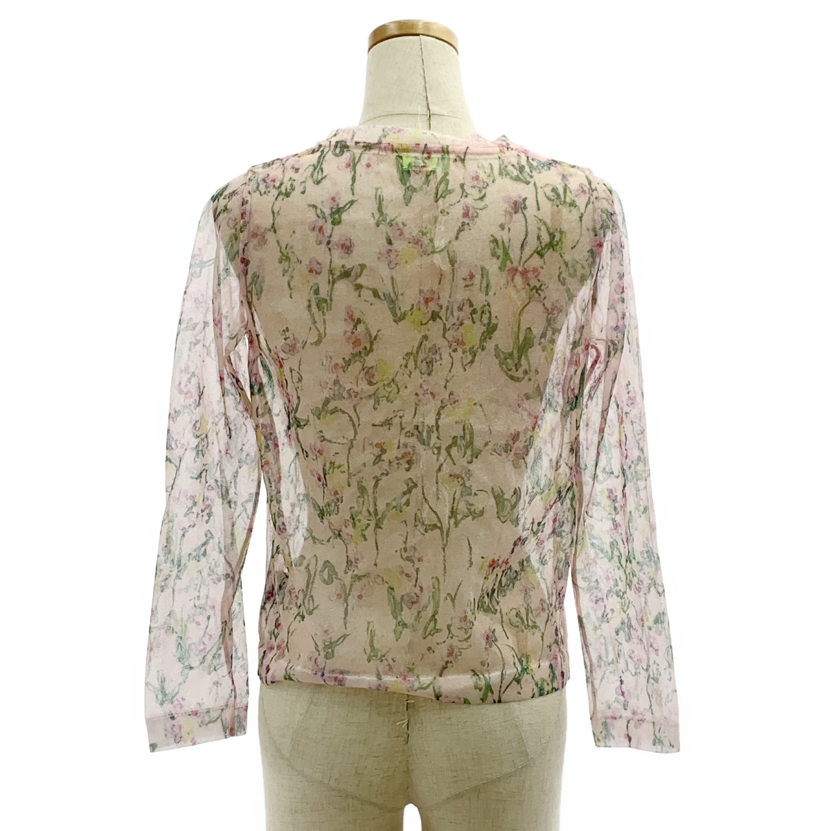 その他 総柄 シアー ブラウス カットソー