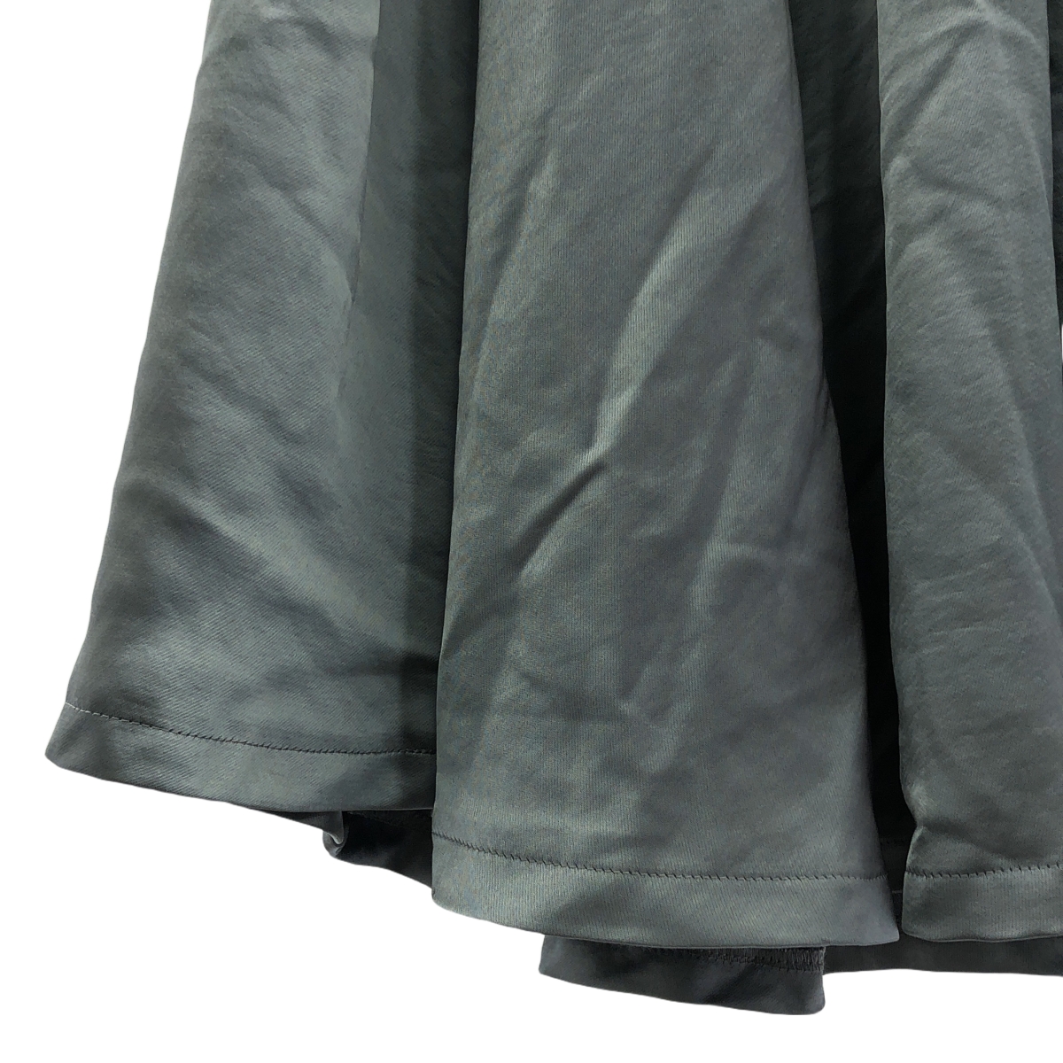 foufou / フーフー open collar satin blouse / satin flair skirt ブラウス スカートセットアップ