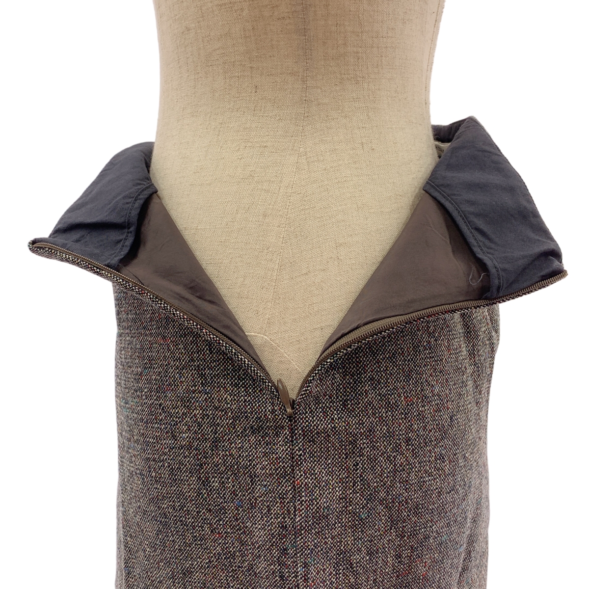 Hussein Chalayan / フセインチャラヤン オリゾンティ / ウール ツイード ロングスカート