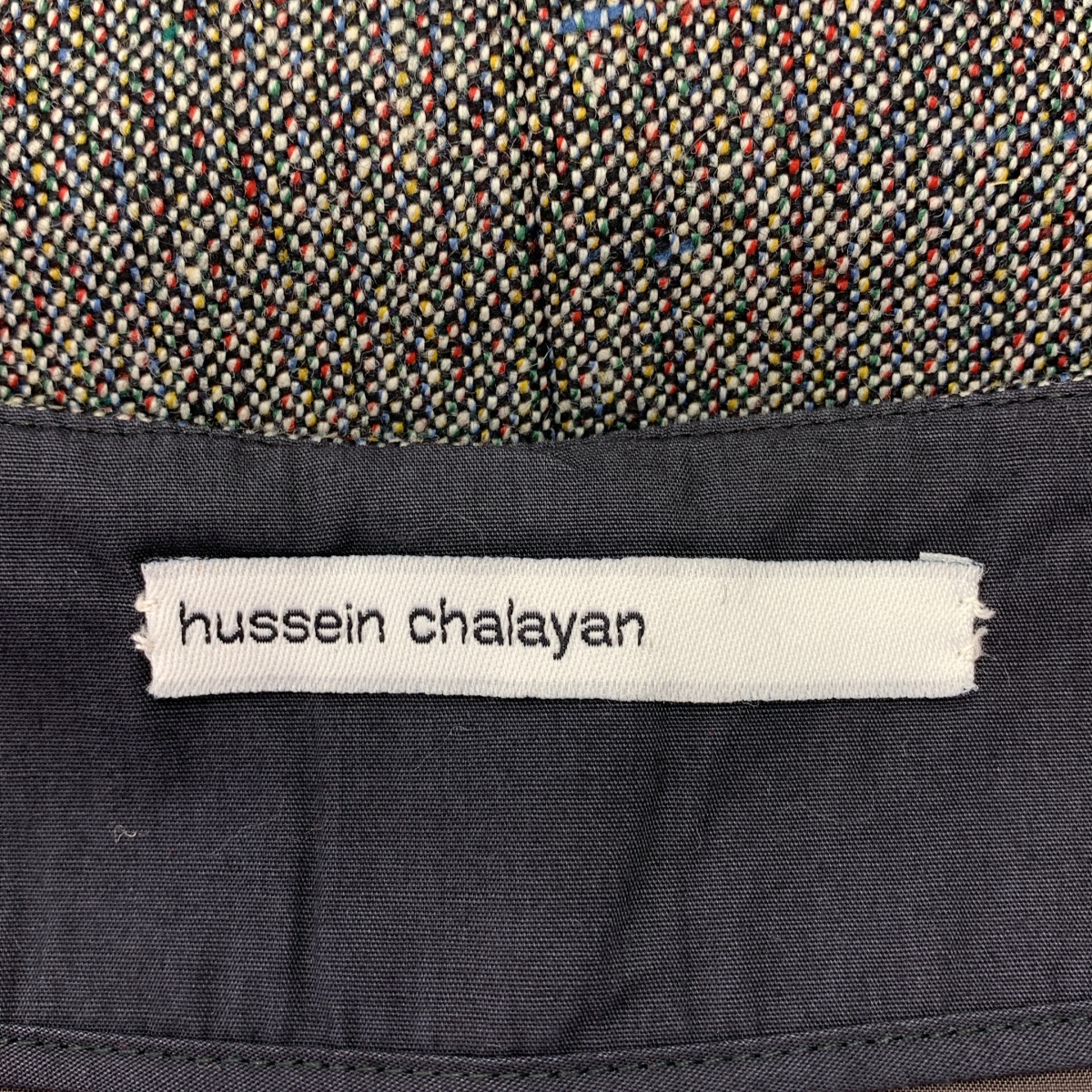 Hussein Chalayan / フセインチャラヤン オリゾンティ / ウール ツイード ロングスカート