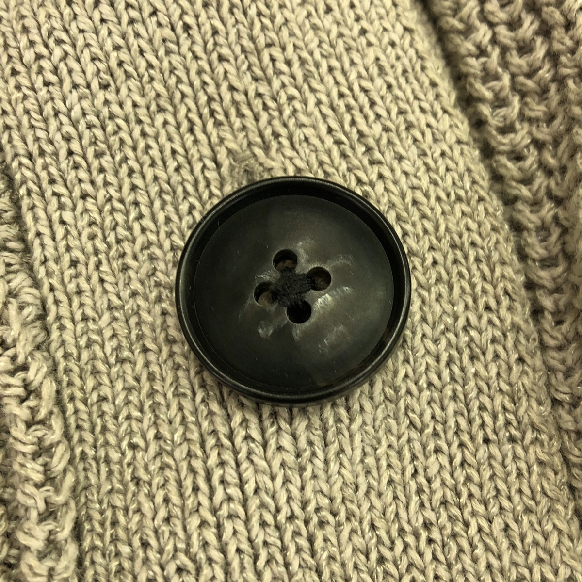 その他 片畦ニットVネックカーディガン