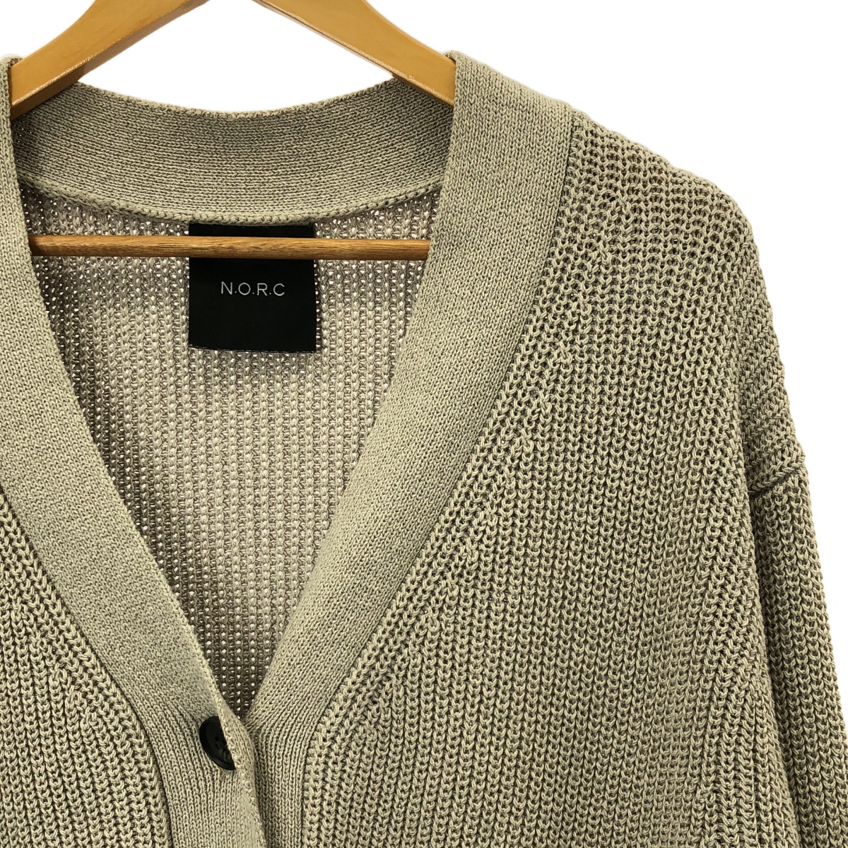 その他 片畦ニットVネックカーディガン