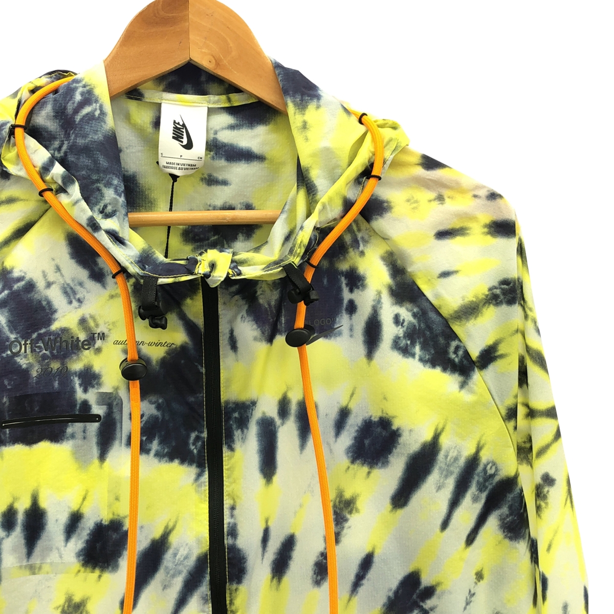 NIKE / ナイキ ×OFF-WHITE オフホワイト / NRG JACKET ナイロン 総柄 ジャケット ウエストバッグ