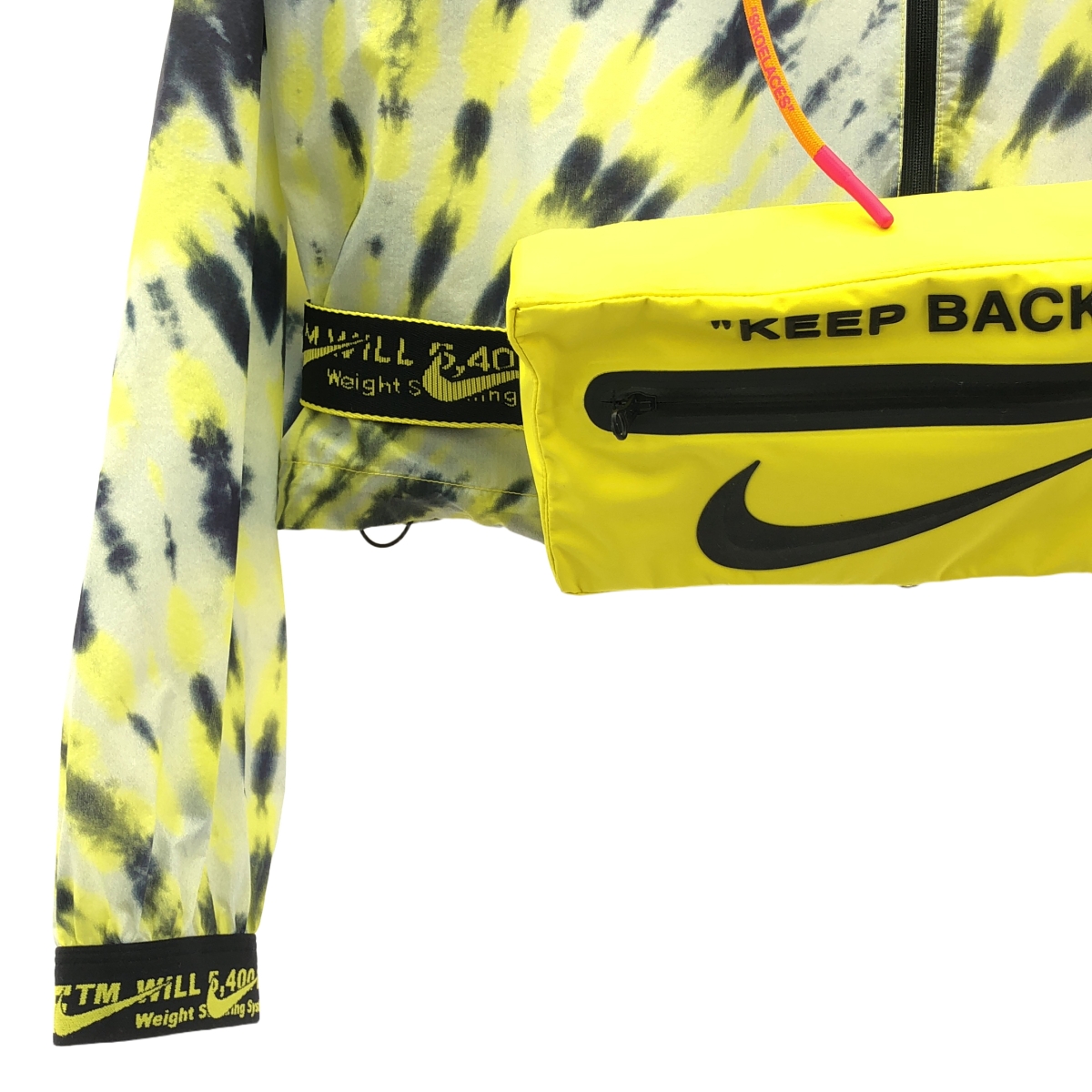 NIKE / ナイキ ×OFF-WHITE オフホワイト / NRG JACKET ナイロン 総柄 ジャケット ウエストバッグ