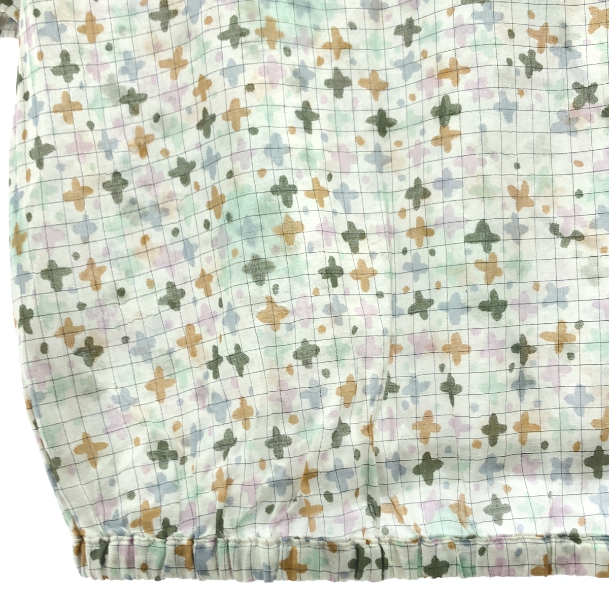 mina perhonen / ミナペルホネン star fence / シルク コットン 総柄 ブラウス