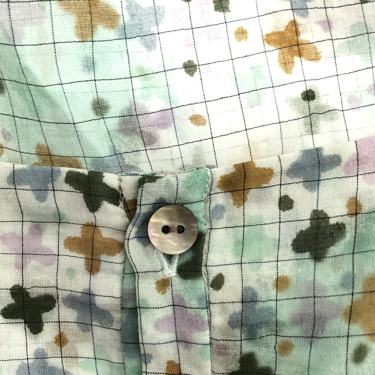 mina perhonen / ミナペルホネン star fence / シルク コットン 総柄 ブラウス