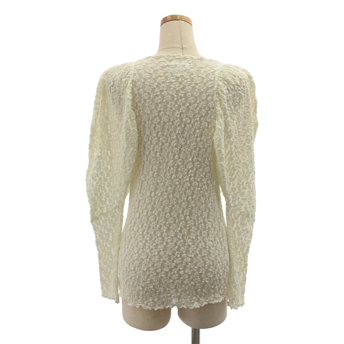 その他 フラワー レース ボリュームスリーブ トップス