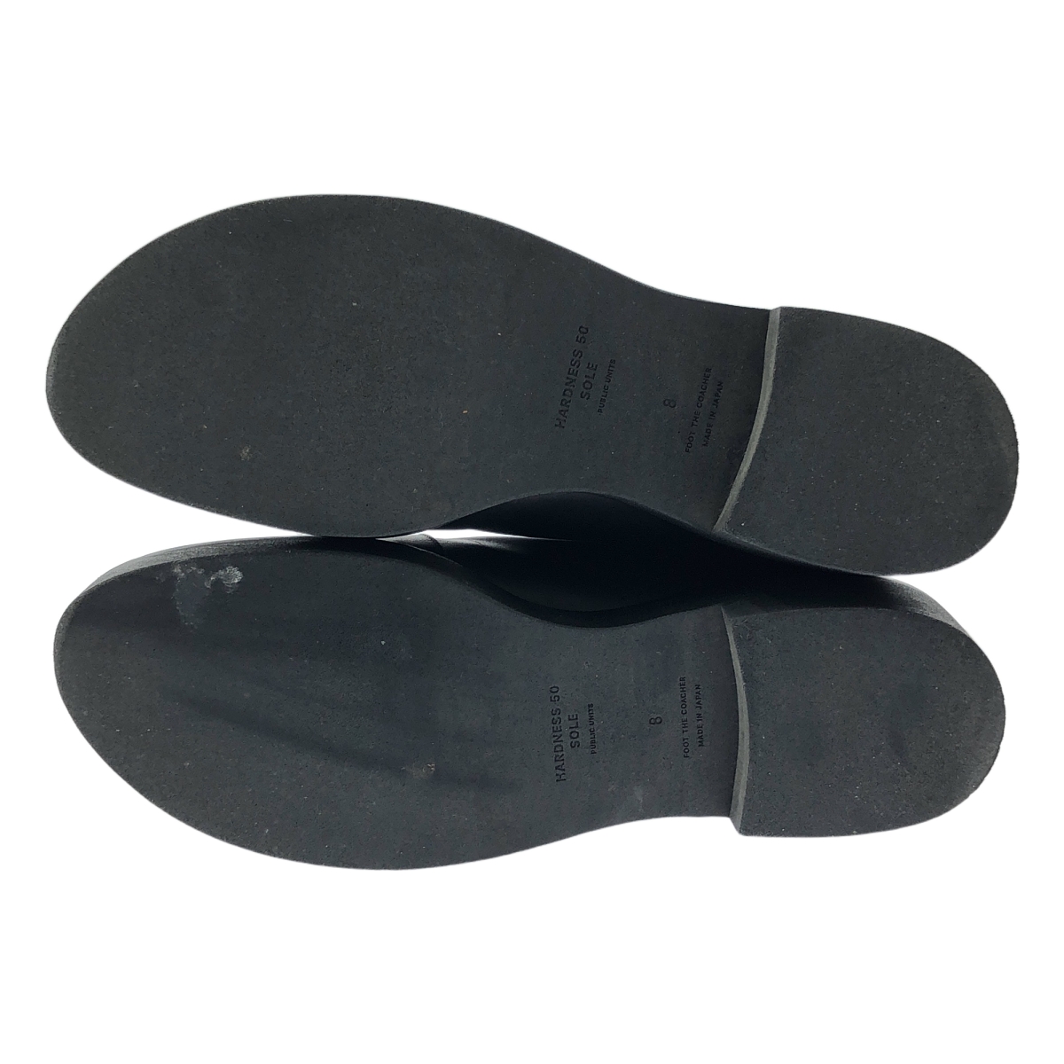 foot the coacher / フットザコーチャー OBLIQUE FRONT ZIP (HARDNESS 50 SOLE) オブリークフロントジップ レザー ブーツ