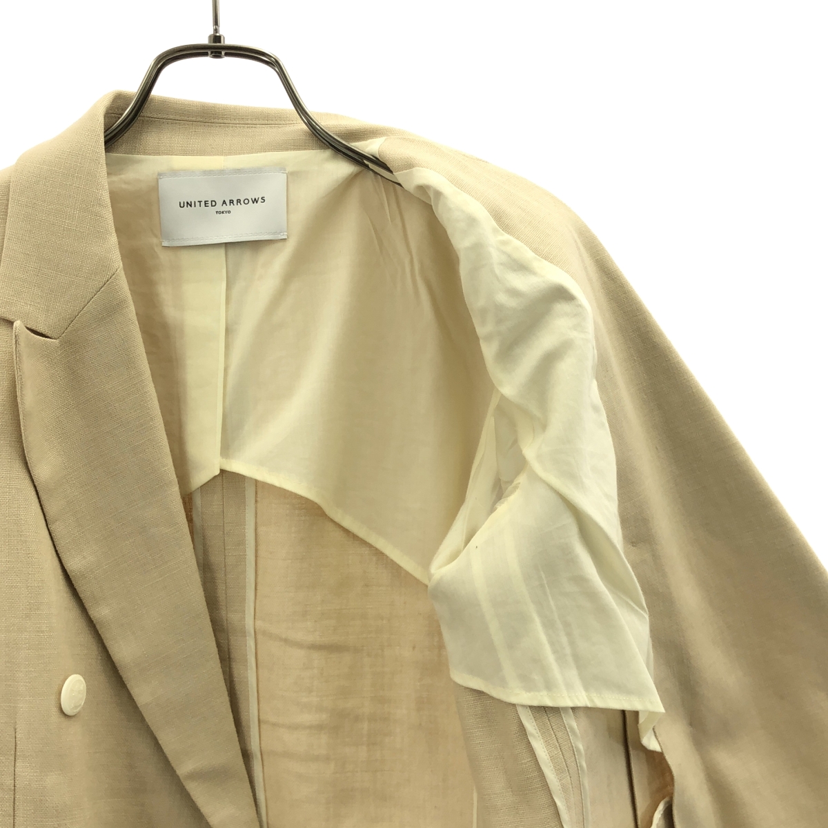 UNITED ARROWS / ユナイテッドアローズ リネン ダブルブレスト テーラードジャケット
