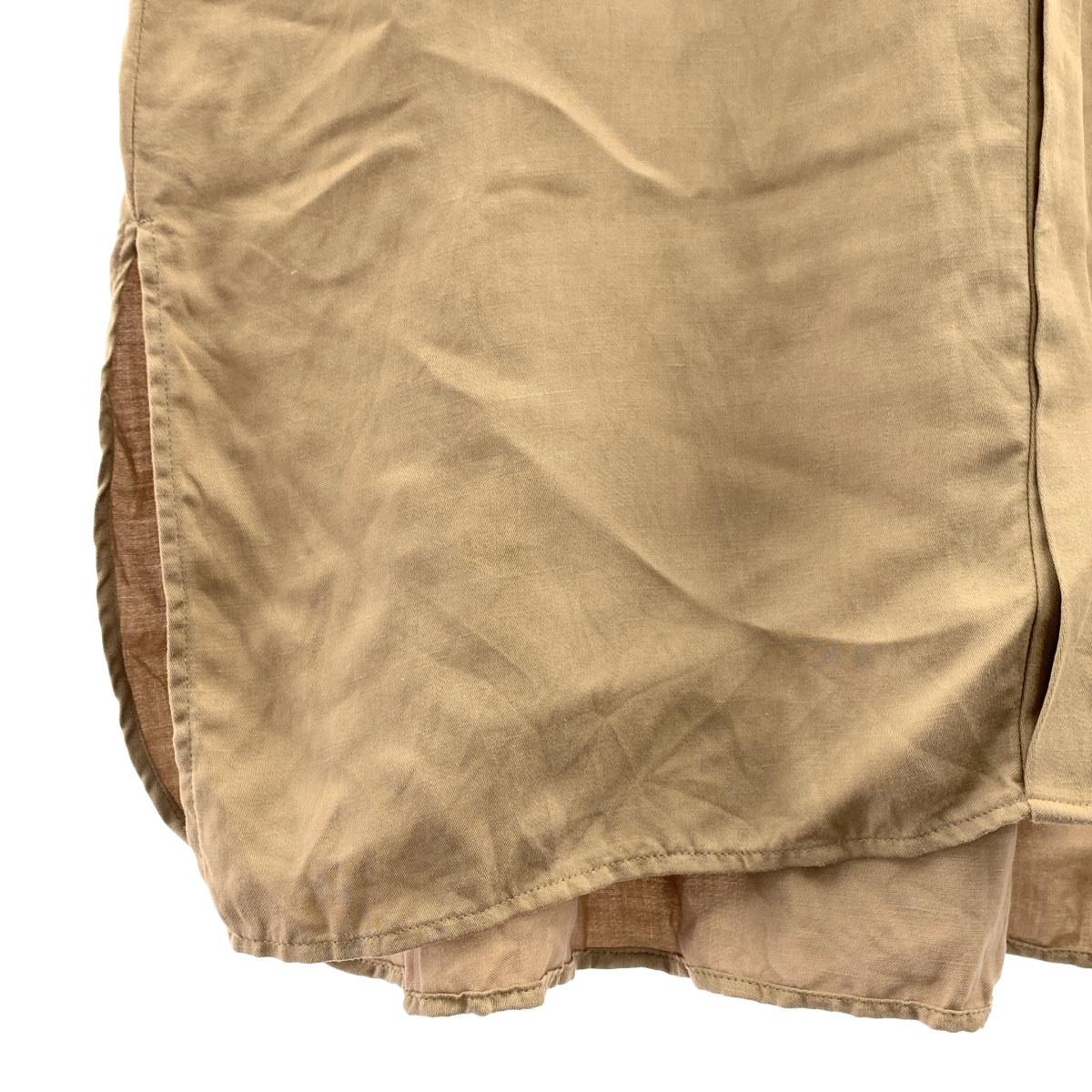 1er Arrondissement / プルミエアロンディスモン セルロース リネン オーバーシルエット バックギャザー シャツ ブラウス