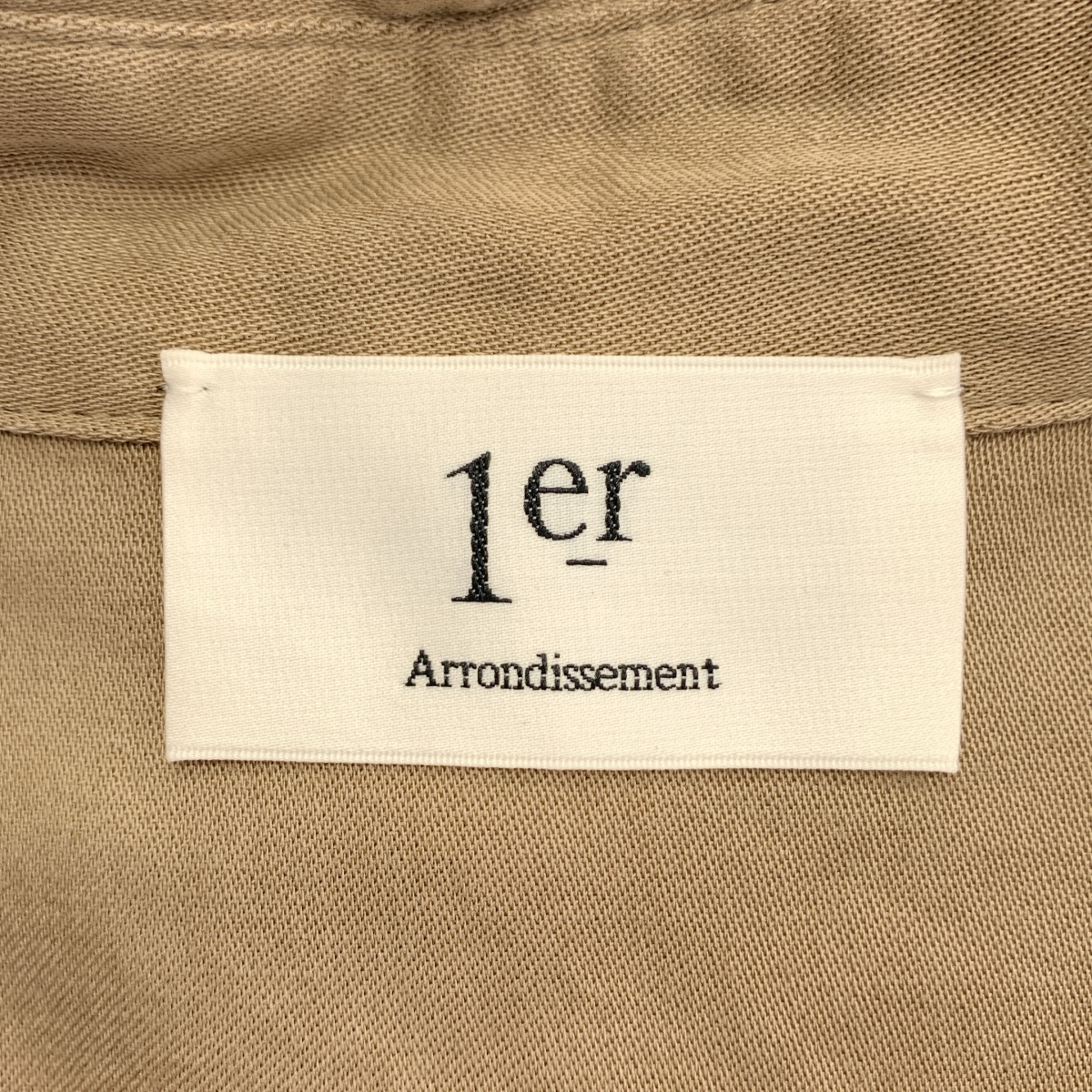 1er Arrondissement / プルミエアロンディスモン セルロース リネン オーバーシルエット バックギャザー シャツ ブラウス