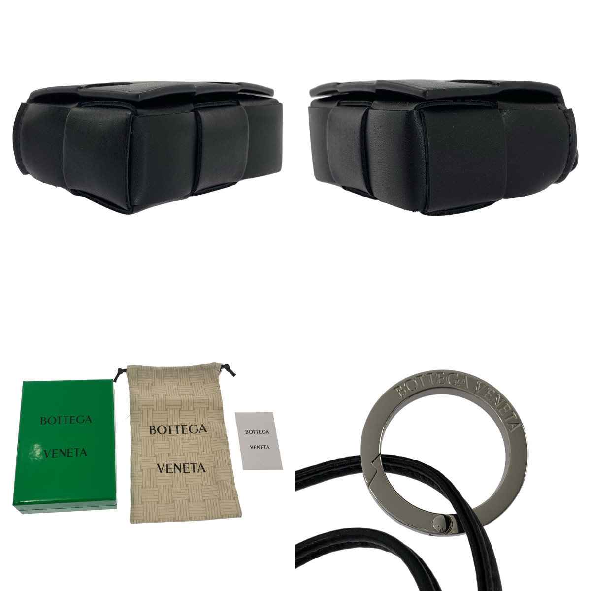 BOTTEGA VENETA / ボッテガヴェネタ カセット レザー ネックストラップ AirPods ケース