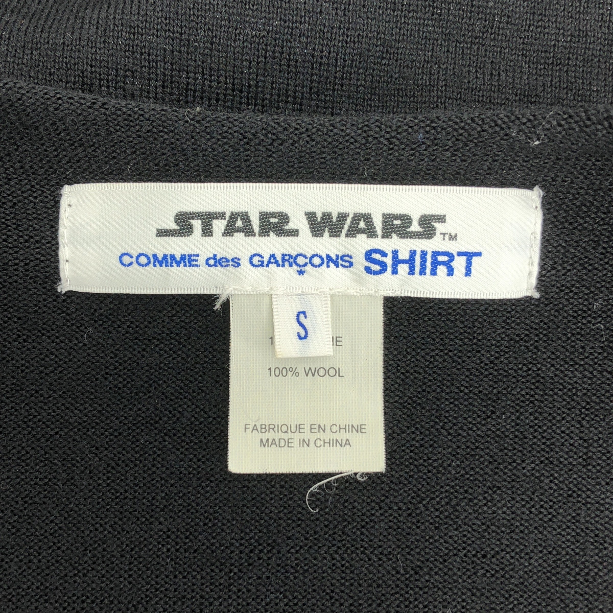 COMME des GARCONS SHIRT / コムデギャルソンシャツ ×STAR WARS スターウォーズ / ウール ダースベイダー ニット