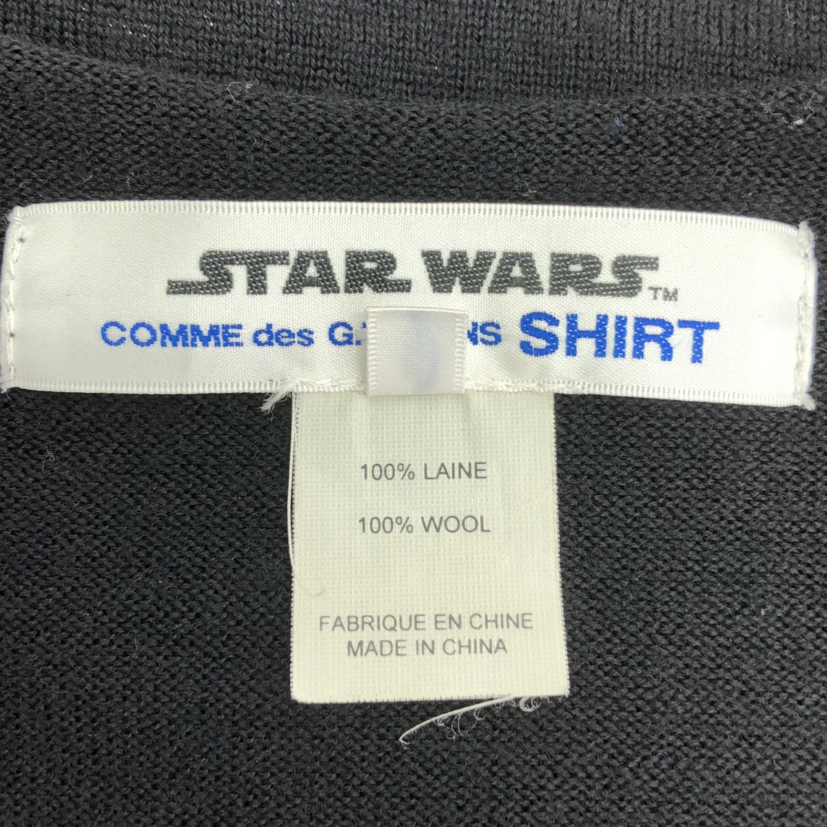 COMME des GARCONS SHIRT / コムデギャルソンシャツ ×STAR WARS スターウォーズ / ウール ダースベイダー ニット