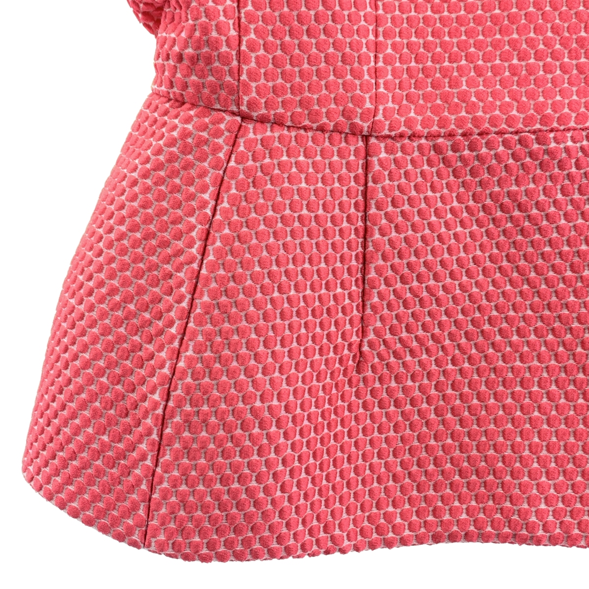 RED VALENTINO / レッドヴァレンティノ ドット コクーン ショートスリーブ ノーカラージャケット