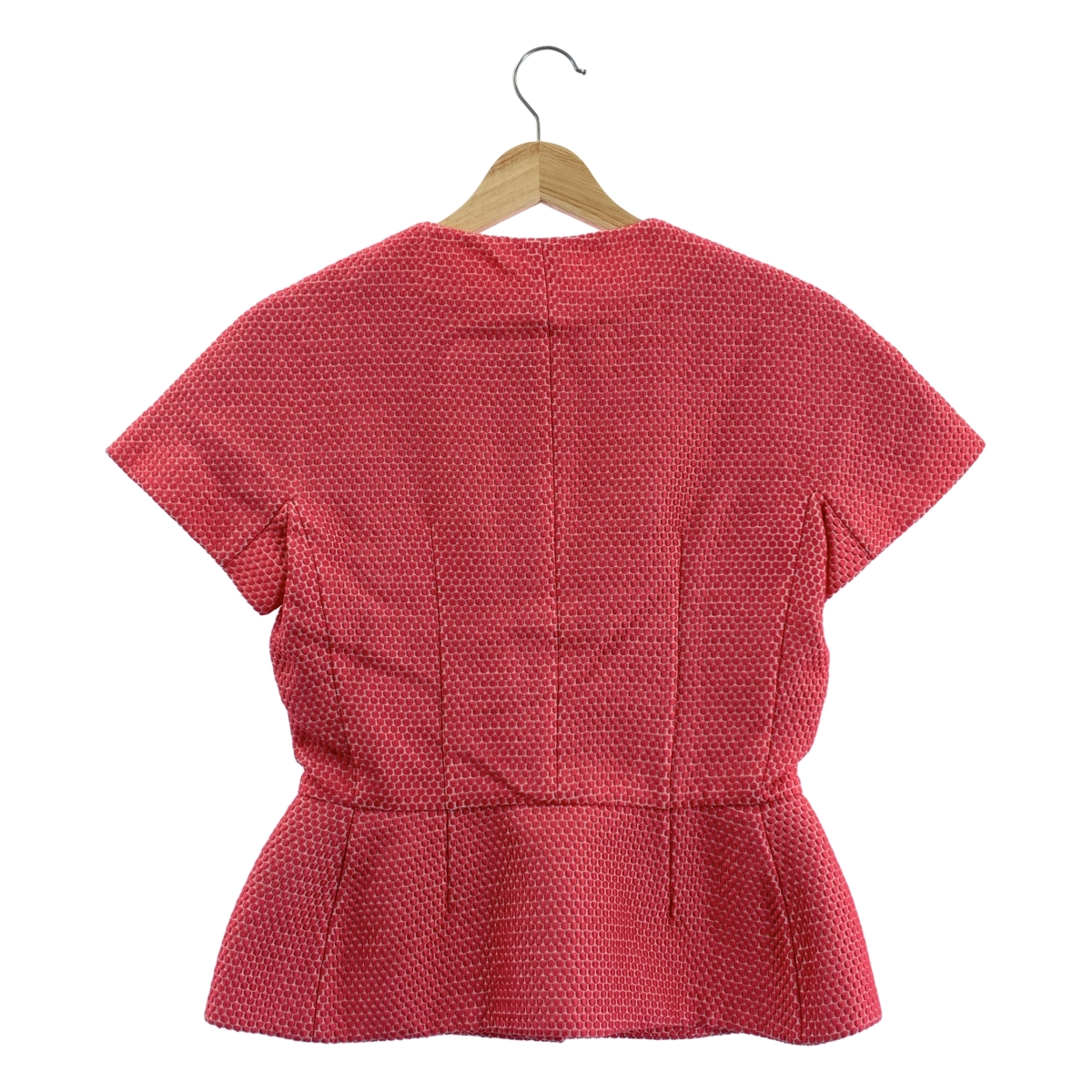 RED VALENTINO / レッドヴァレンティノ ドット コクーン ショートスリーブ ノーカラージャケット