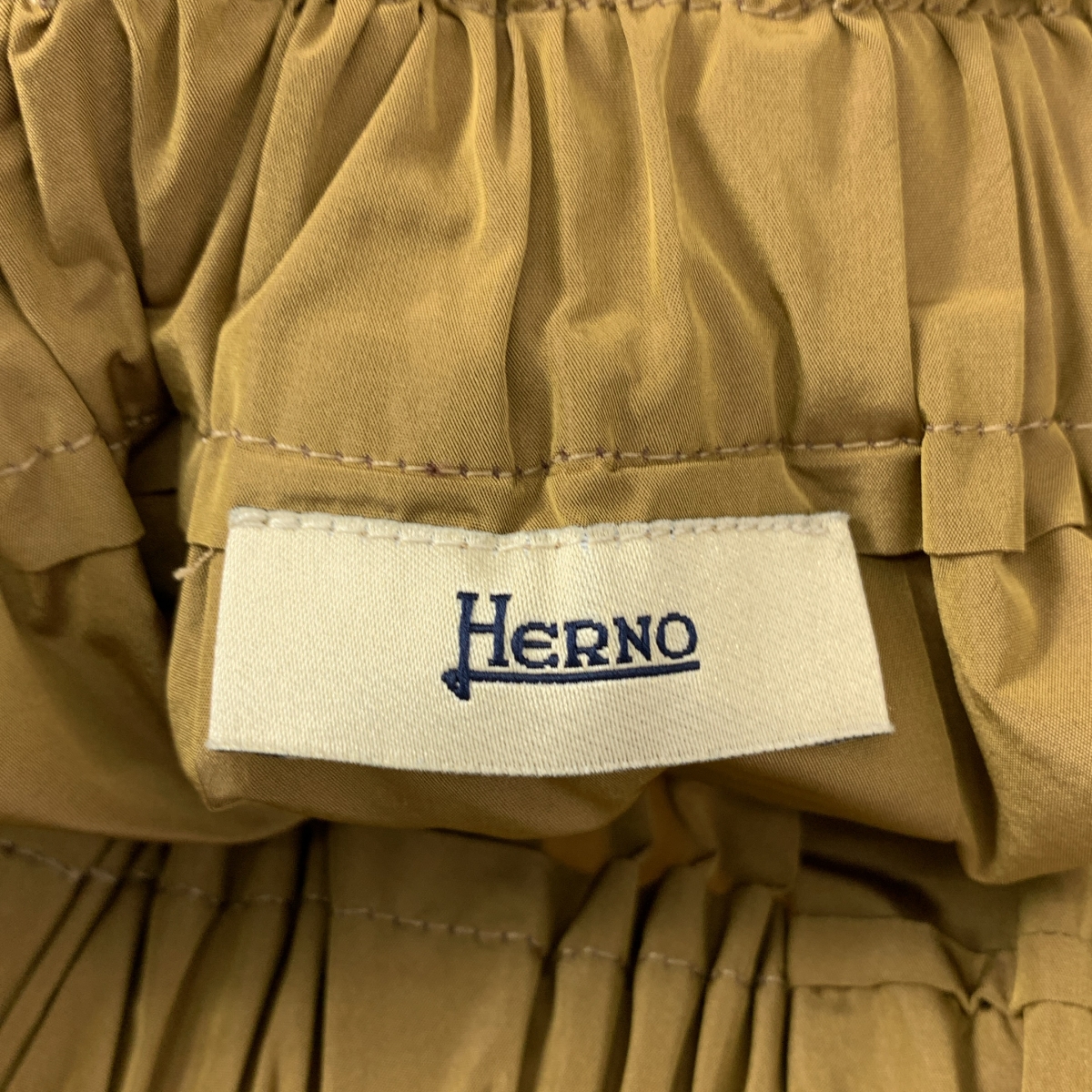 HERNO / ヘルノ タフタ ギャザー フレアスカート