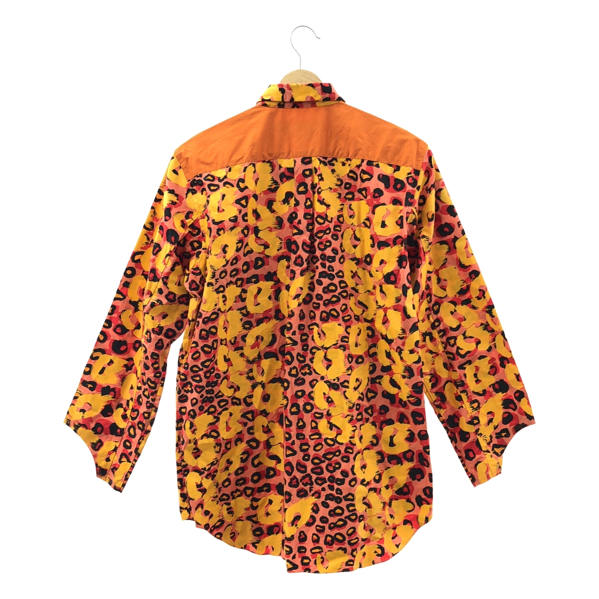 BLACK COMME des GARCONS / ブラックコムデギャルソン 袖断ち切り コットン レオパード シャツ