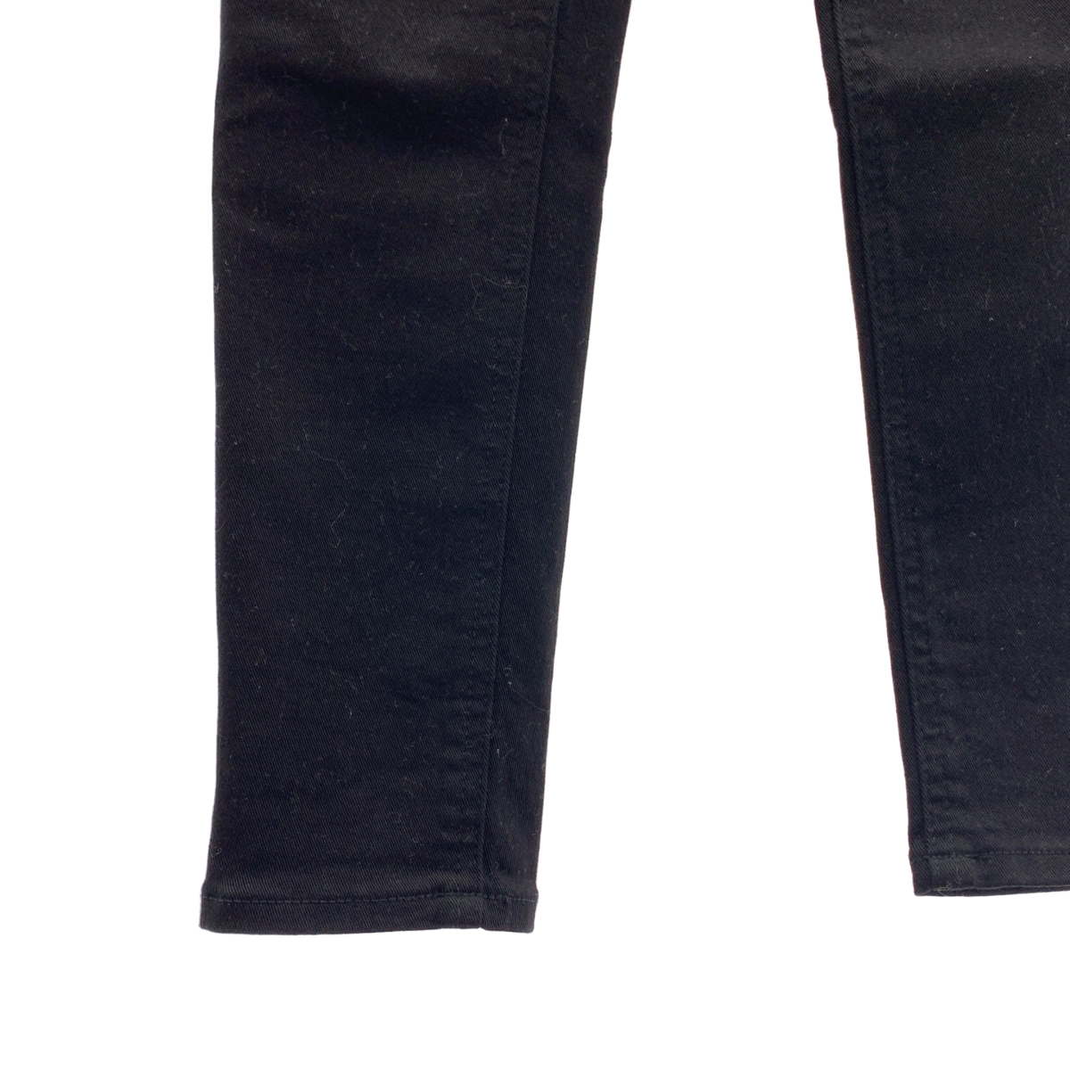 YANUK / ヤヌーク ロゴレザーパッチ ストレッチ スキニー パンツ