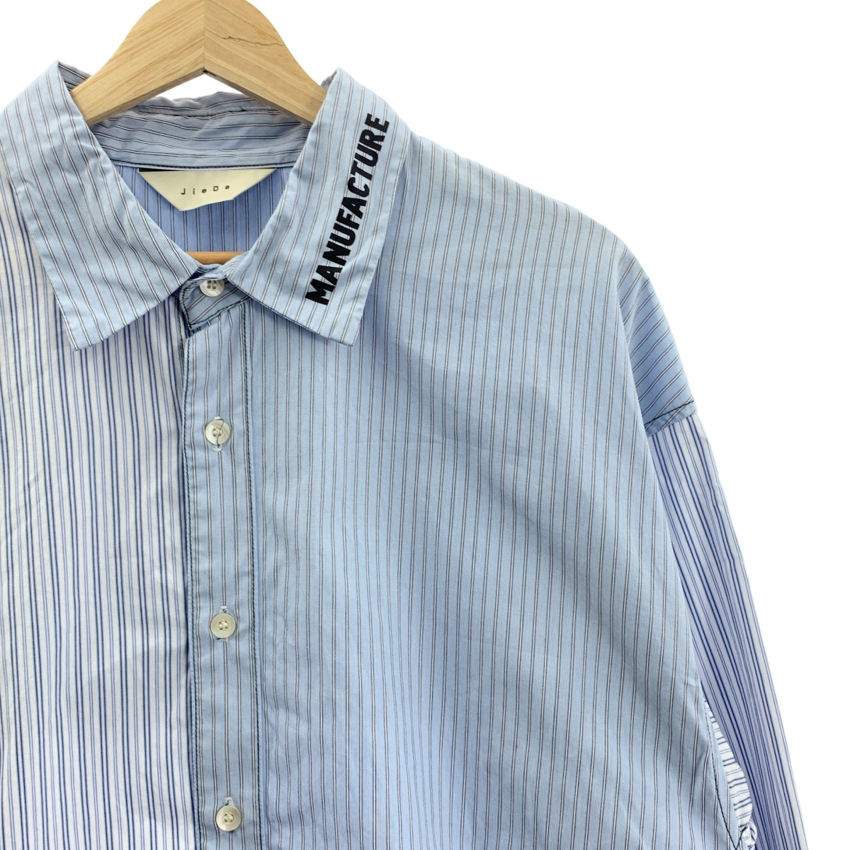 JieDa / ジエダ CRAZY SWITCHING SHIRT ストライプ クレイジー スイッチングシャツ