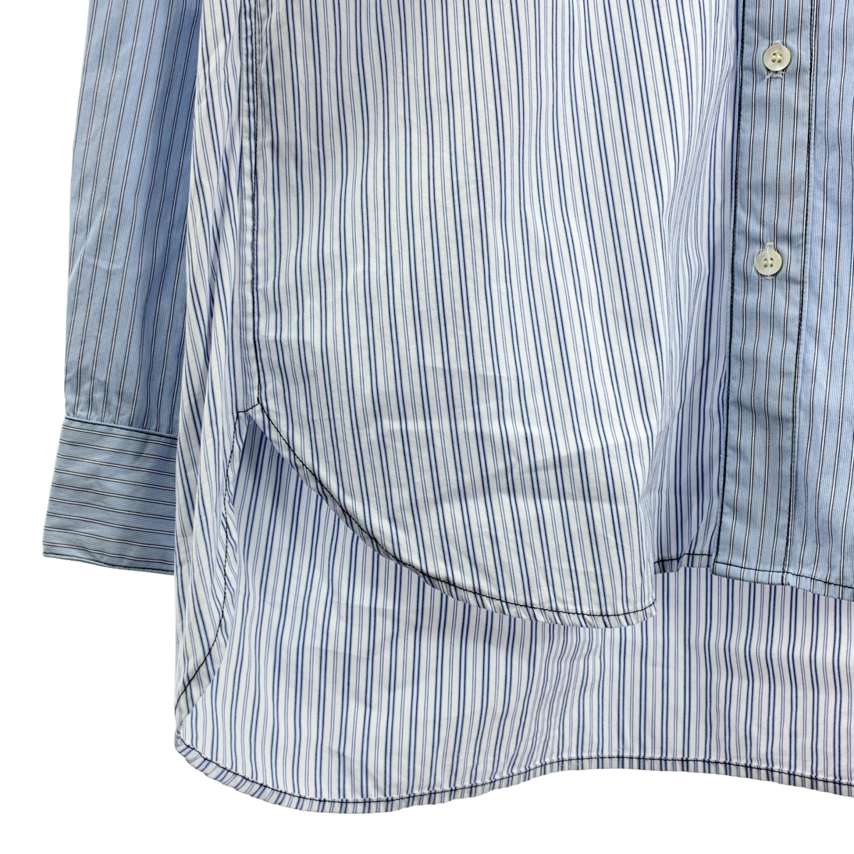 JieDa / ジエダ CRAZY SWITCHING SHIRT ストライプ クレイジー スイッチングシャツ