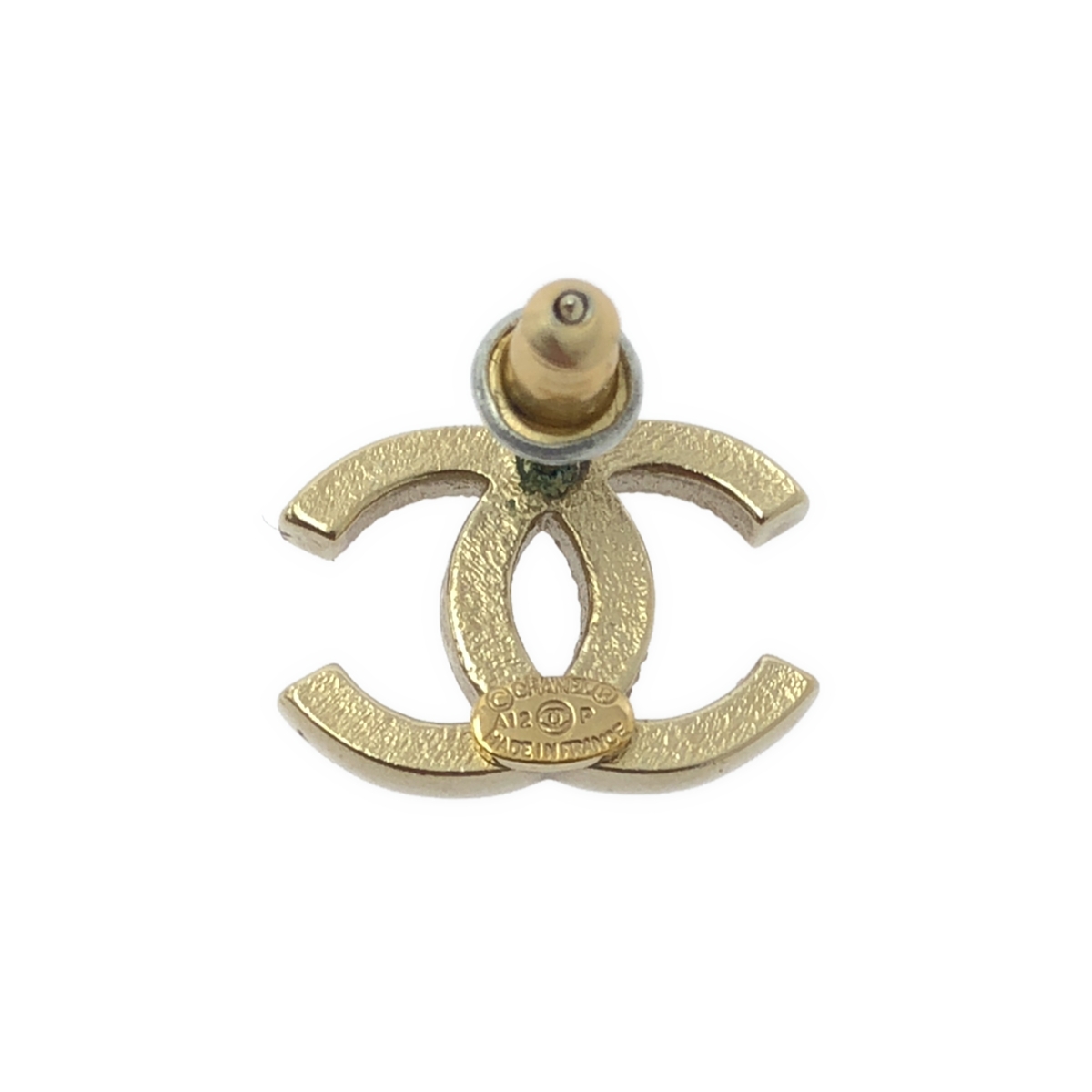 CHANEL / シャネル A12 P ラインストーン ココマーク ピアス 両耳用