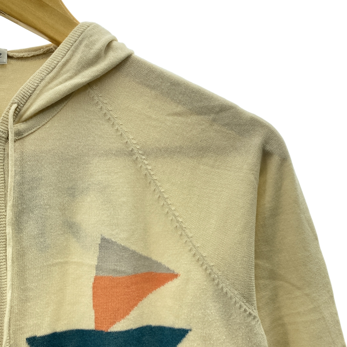 Sally Scott / サリースコット コットン ニット ジップアップ フーディ