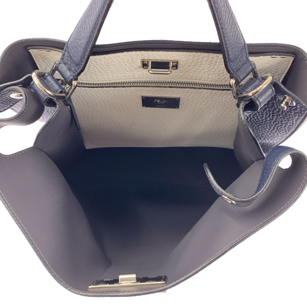 FENDI / フェンディ ピーカブー エックスライト フィット 2way レザー トートバッグ