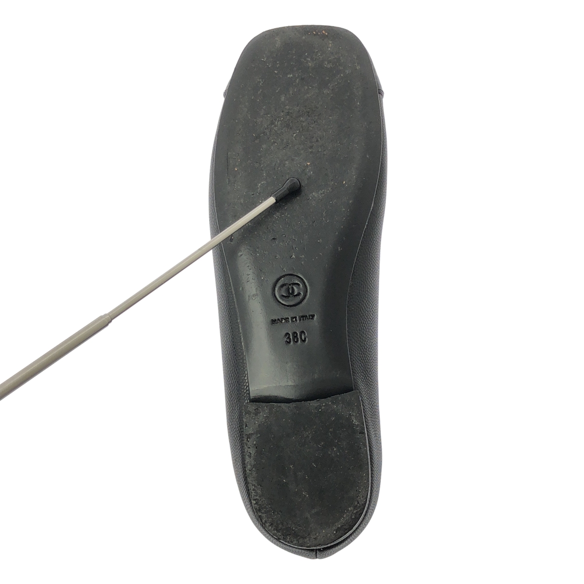 CHANEL / シャネル レザー ココマーク メリージェーン ストラップ バレリーナ シューズ