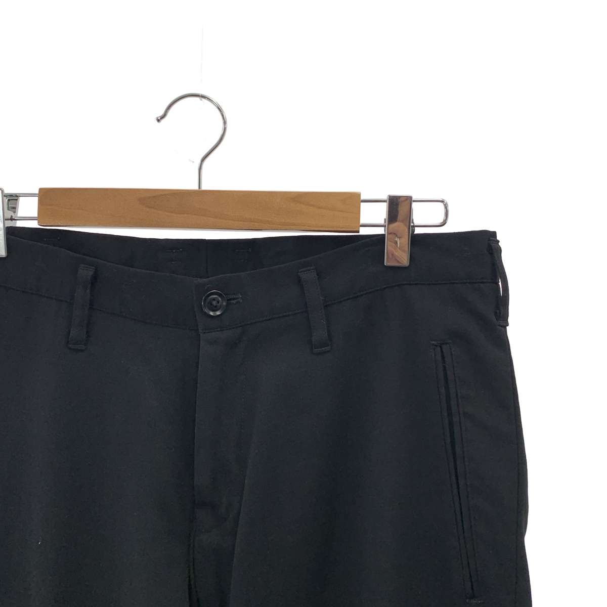 YOHJI YAMAMOTO POUR HOMME / ヨウジヤマモトプールオム ニーデザイン ストレッチウール テーパードパンツ