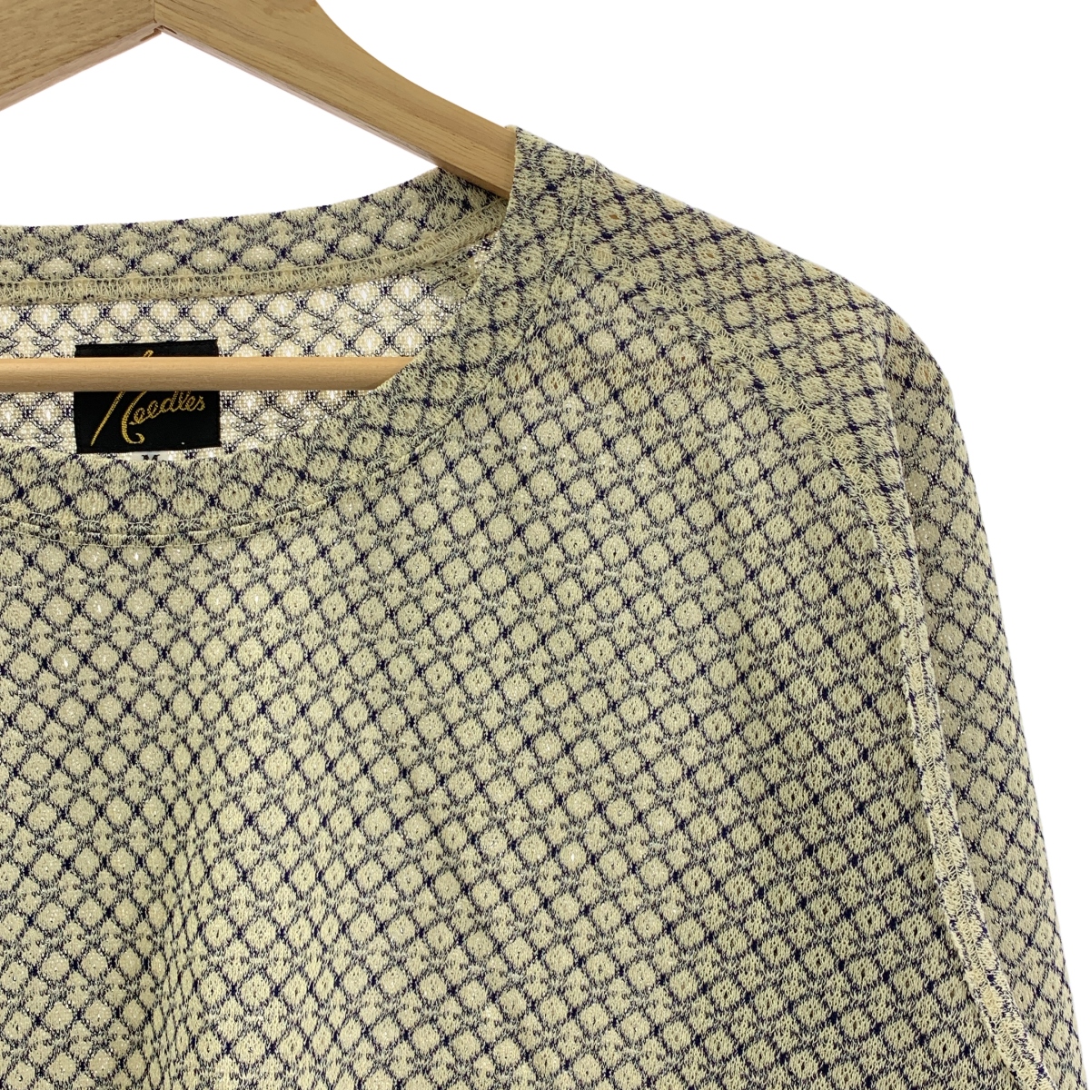 Needles / ニードルス L/S U-Neck Tee - R/PE Russell / パピヨン ニット カットソー