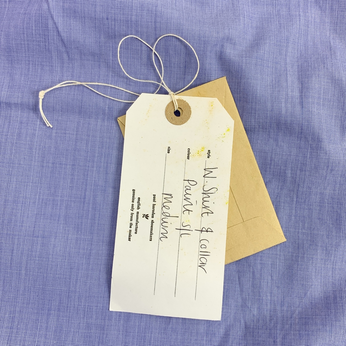 Paul Harnden / ポールハーデン W.Shirt & collar ヘンリーネック プルオーバーシャツ